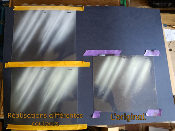 Reproduction d'un celluloïde de la série animé "Ulysse 31" suite à d'un dégât des eaux.